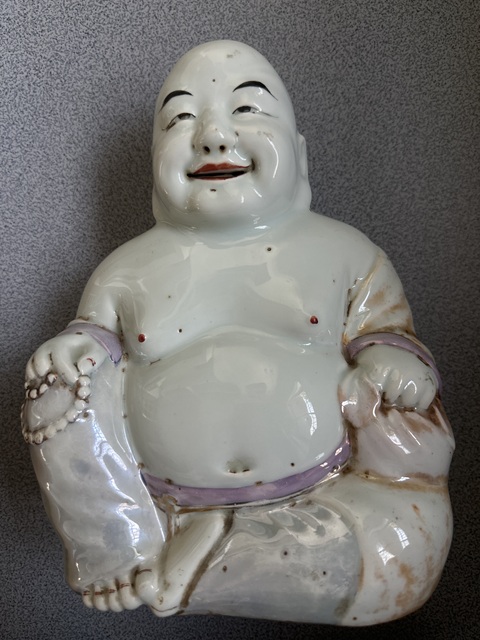 古玩陶瓷彌勒佛真品鑒賞圖