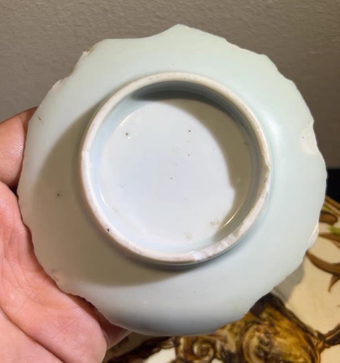 古玩陶瓷青花蝶戀花標本真品鑒賞圖