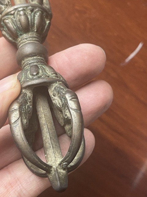 古玩銅器金剛杵真品鑒賞圖
