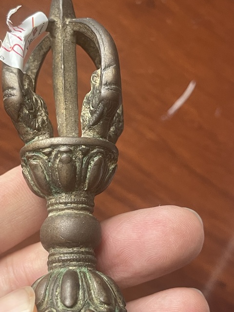 古玩銅器金剛杵真品鑒賞圖