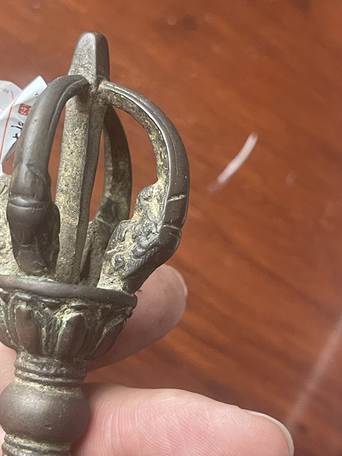 古玩銅器金剛杵真品鑒賞圖
