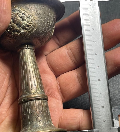 古玩銅器銅杯真品鑒賞圖
