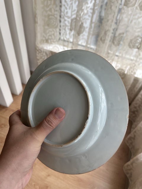 古玩陶瓷人物紋粉彩盤真品鑒賞圖