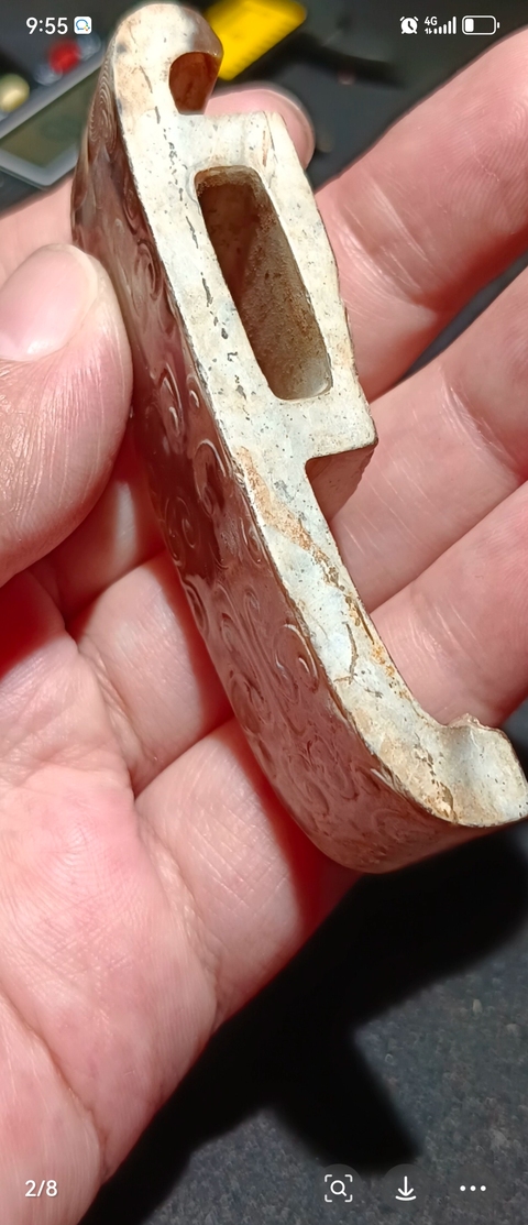 古玩玉器仿古做舊玉劍璏真品鑒賞圖
