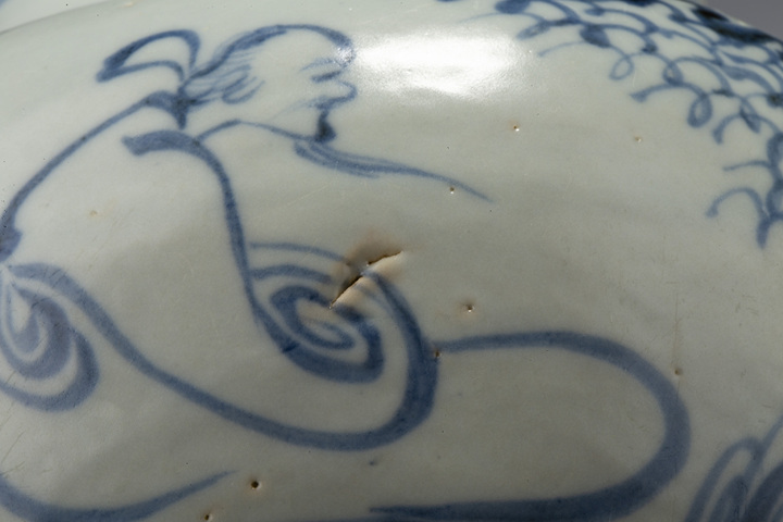 古玩陶瓷明空白期·青花高士圖罐
真品鑒賞圖