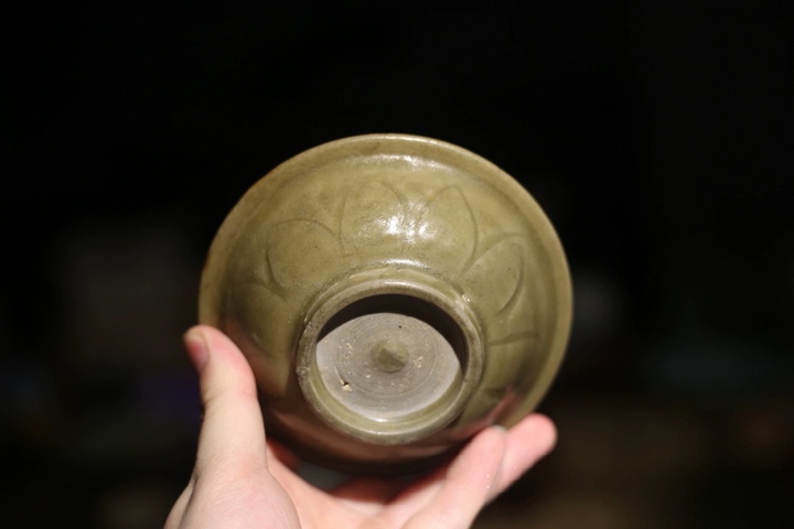 古玩陶瓷龍泉青瓷雙魚洗真品鑒賞圖