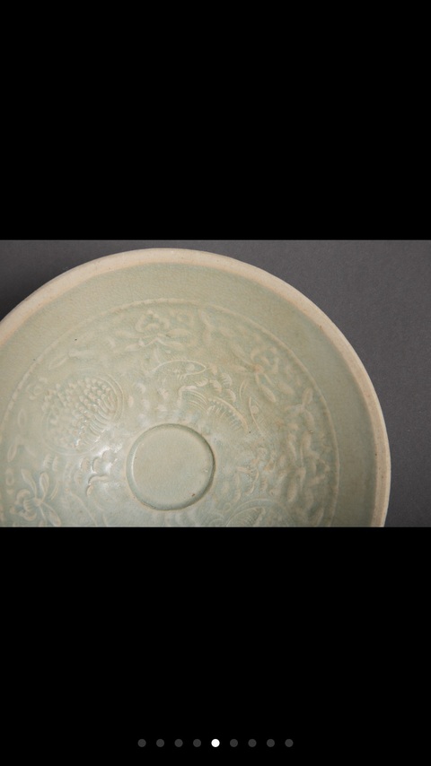 古玩陶瓷南宋元湖田窯印花盞真品鑒賞圖