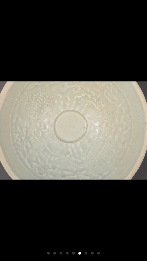 古玩陶瓷南宋元湖田窯印花盞真品鑒賞圖