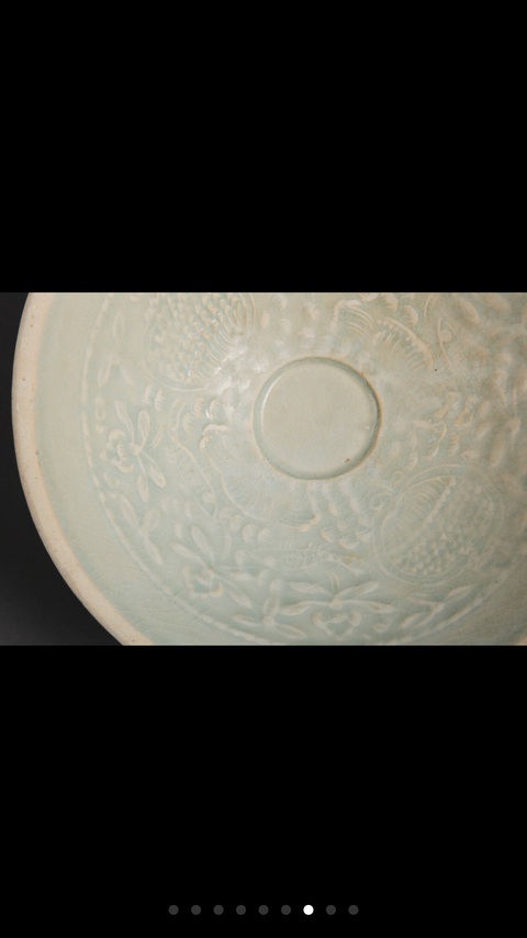 古玩陶瓷南宋元湖田窯印花盞真品鑒賞圖