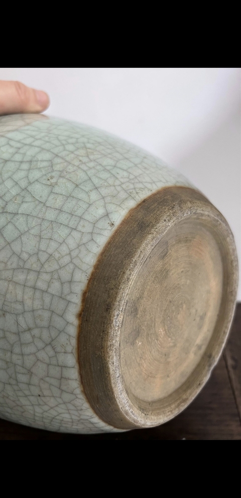 古玩陶瓷哥釉罐真品鑒賞圖