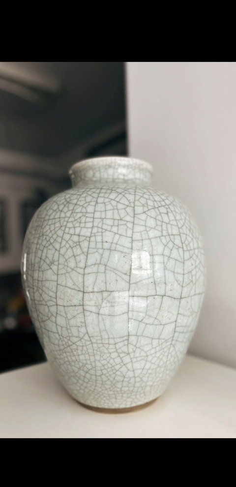 古玩陶瓷哥釉罐真品鑒賞圖