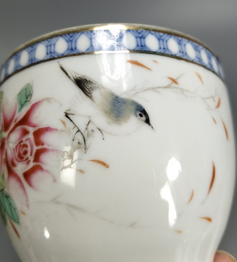 古玩陶瓷名家(仙槎)-粉彩花鳥紋蓋缸拍賣,當前價格3699元