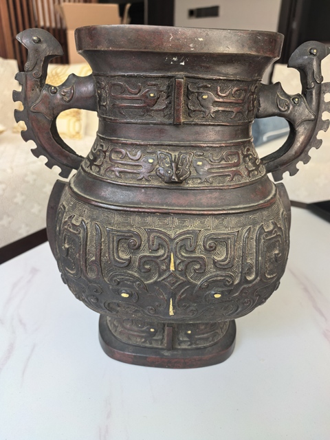 古玩銅器銅尊真品鑒賞圖