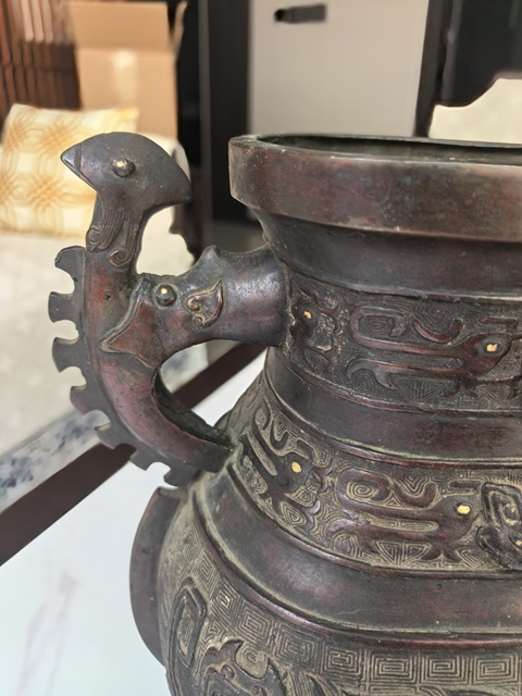 古玩銅器銅尊真品鑒賞圖