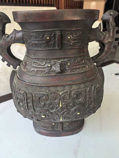 古玩銅器銅尊真品鑒賞圖