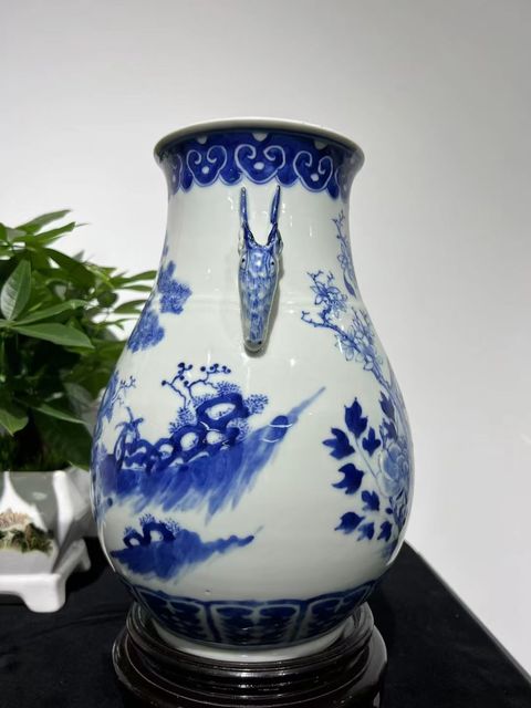 古玩陶瓷青花尊真品鑒賞圖