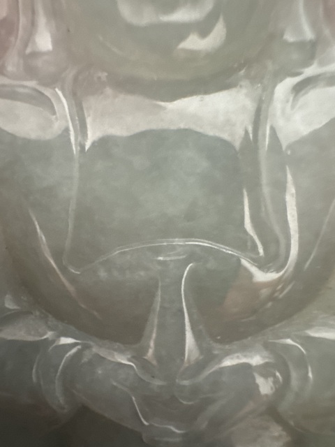 古玩玉器天然翡翠觀音真品鑒賞圖