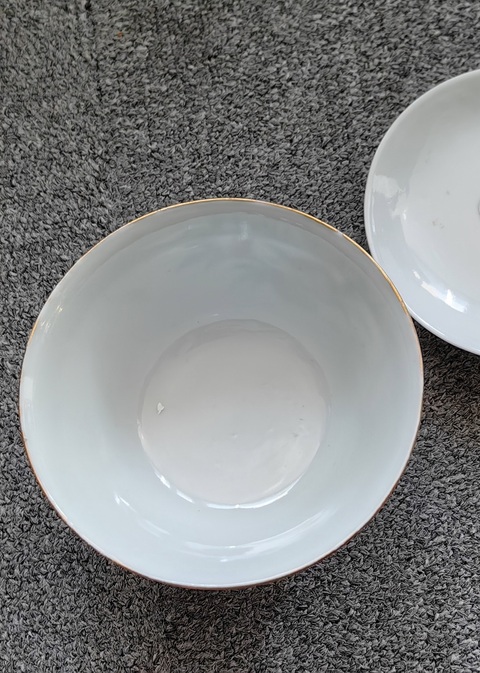 古玩陶瓷清光緒粉彩福壽紋蓋碗真品鑒賞圖