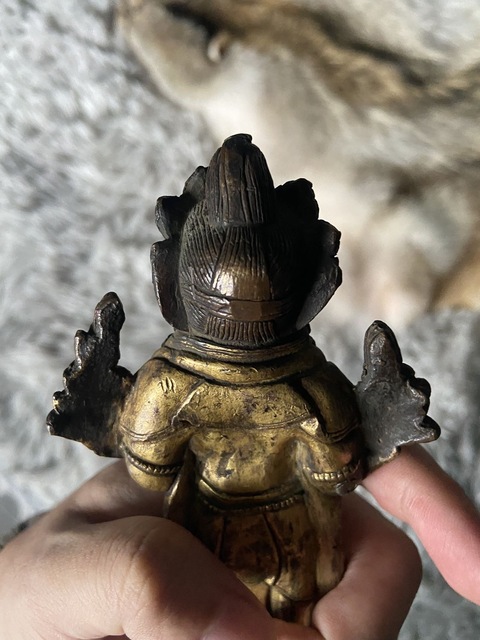 古玩銅器觀音菩薩真品鑒賞圖