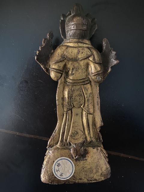 古玩銅器觀音菩薩真品鑒賞圖