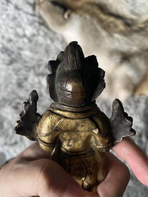 古玩銅器觀音菩薩真品鑒賞圖