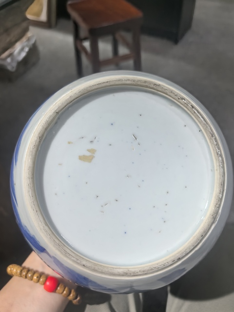古玩陶瓷青花人物故事紋罐真品鑒賞圖