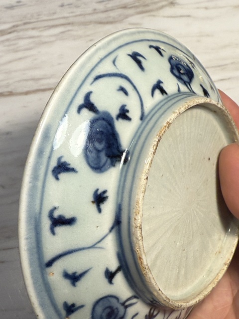 古玩陶瓷人物紋青花盤真品鑒賞圖