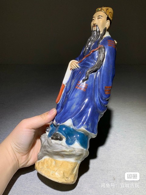 古玩陶瓷人物塑像真品鑒賞圖