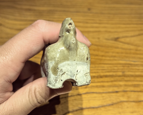 古玩陶瓷明青釉獅子水滴(文房)拍賣,當前價格68元
