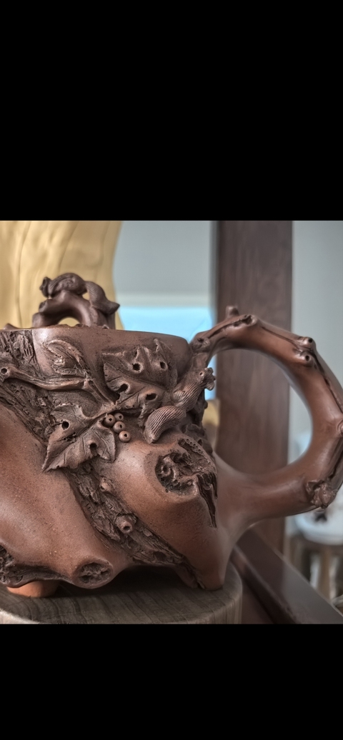 古玩雜項樹樁壺真品鑒賞圖