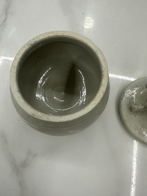 古玩陶瓷青白釉蓋罐真品鑒賞圖