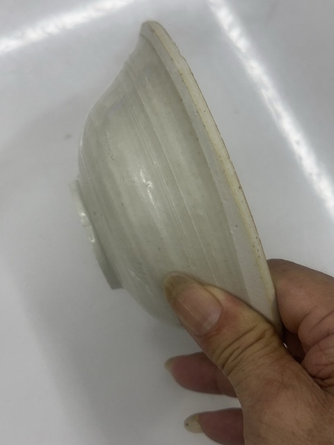 古玩陶瓷青白釉撇口碗真品鑒賞圖