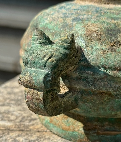 古玩銅器小型青銅簋盆真品鑒賞圖