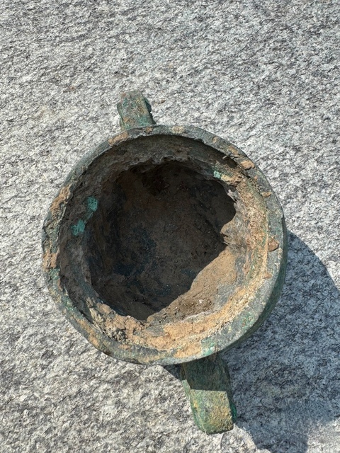 古玩銅器小型青銅簋盆真品鑒賞圖