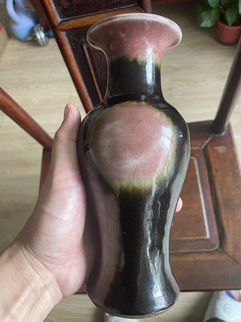 古玩陶瓷三陽開泰品種觀音瓶真品鑒賞圖