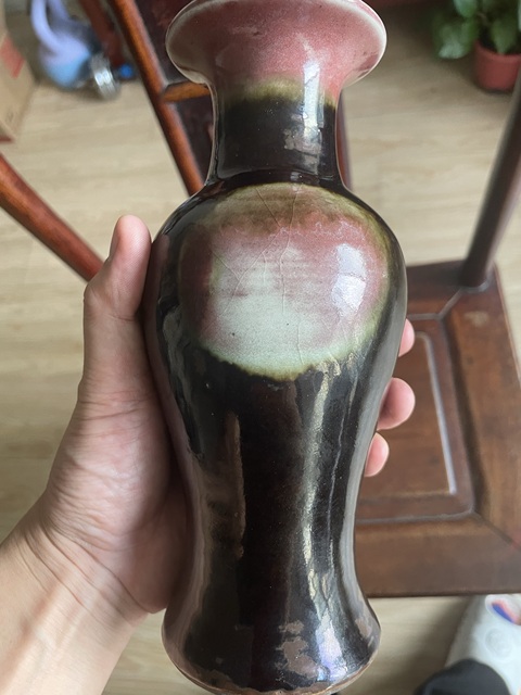 古玩陶瓷三陽開泰品種觀音瓶真品鑒賞圖