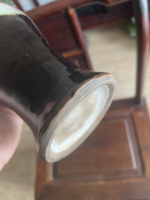 古玩陶瓷三陽開泰品種觀音瓶真品鑒賞圖