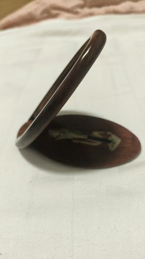 古玩銅器紅木鏡拍賣,當前價格5000元