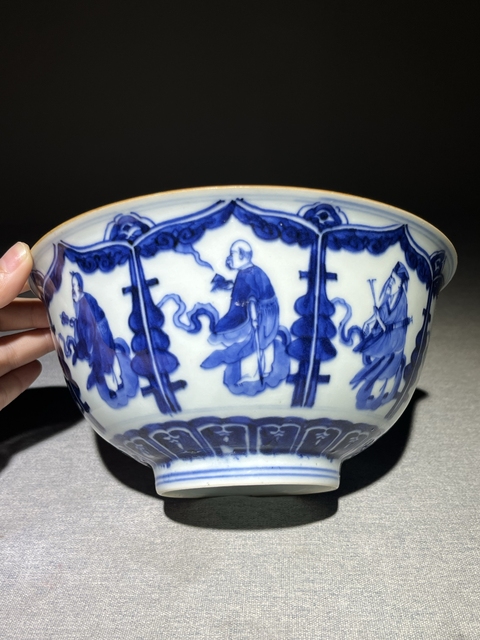 古玩陶瓷八仙碗真品鑒賞圖
