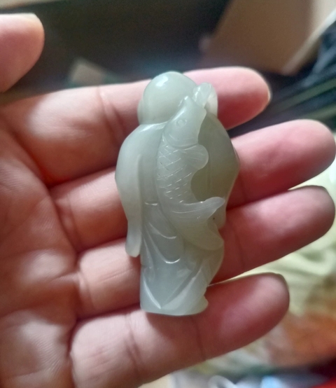 古玩玉器和田玉人物把件真品鑒賞圖