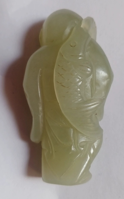 古玩玉器和田玉人物把件真品鑒賞圖