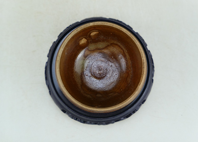 古玩陶瓷明代.吉州窯系紫金釉茶盞拍賣,當(dāng)前價(jià)格33元