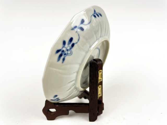 古玩陶瓷清光緒·青花花卉紋花口盤拍賣，當前價格0元