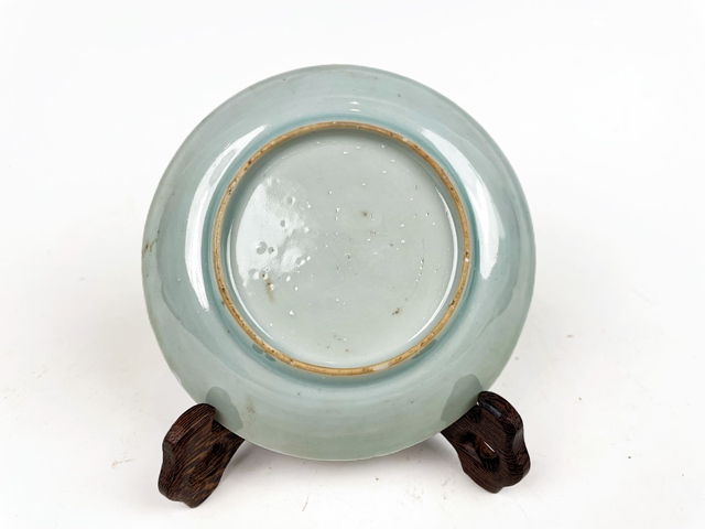 古玩陶瓷清康熙·青花加彩花卉盤拍賣,當前價格0元