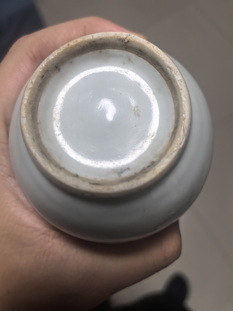 古玩陶瓷白釉渣斗拍賣,當前價格200元