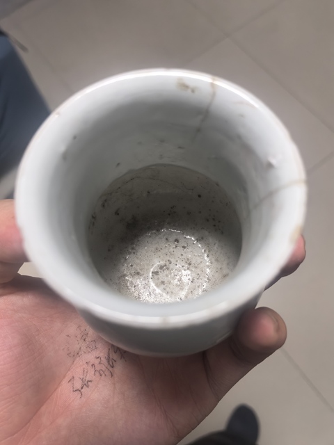 古玩陶瓷白釉渣斗拍賣,當前價格200元