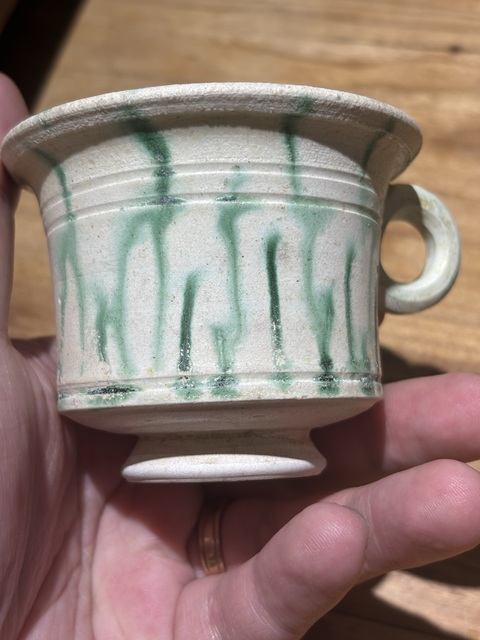 古玩陶瓷唐?三彩杯拍賣,當(dāng)前價(jià)格150000元