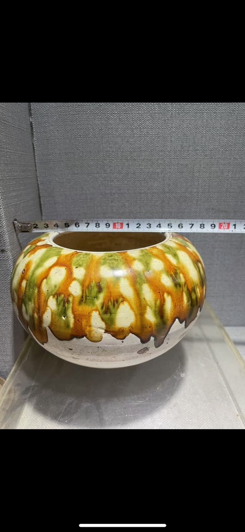 古玩陶瓷唐·三彩缽拍賣，當前價格80000元