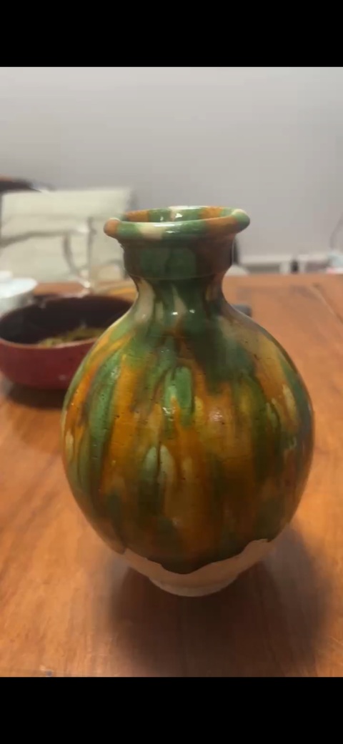 古玩陶瓷唐·三彩玉壺春拍賣,當(dāng)前價(jià)格98000元
