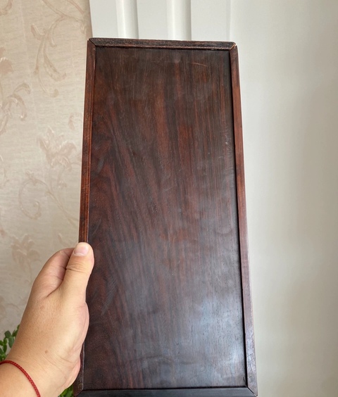 古玩雜項酸枝木算盤真品鑒賞圖